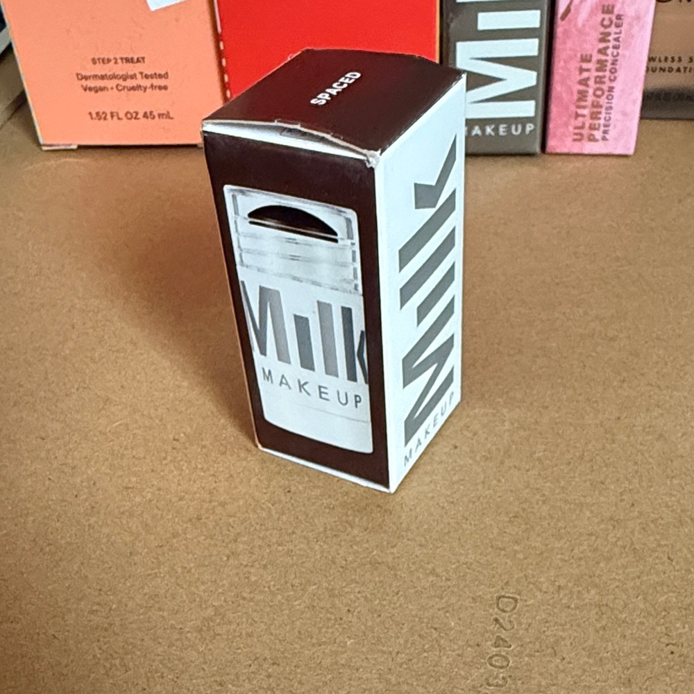 Milk Makeup Box in White and Brown